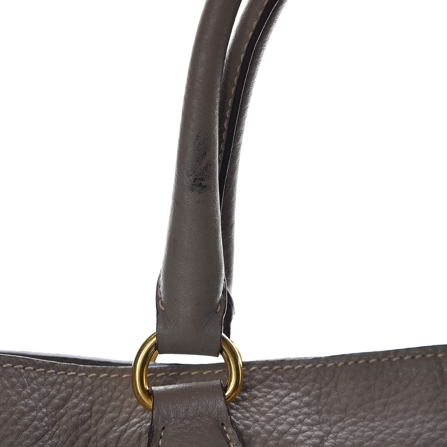 Prada Vitello Daino Side Zip Tote Argilla 12 of 16