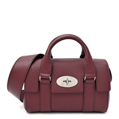 Mulberry Small Classic Grain Mini Bayswater  Black Cherry 1 of 9