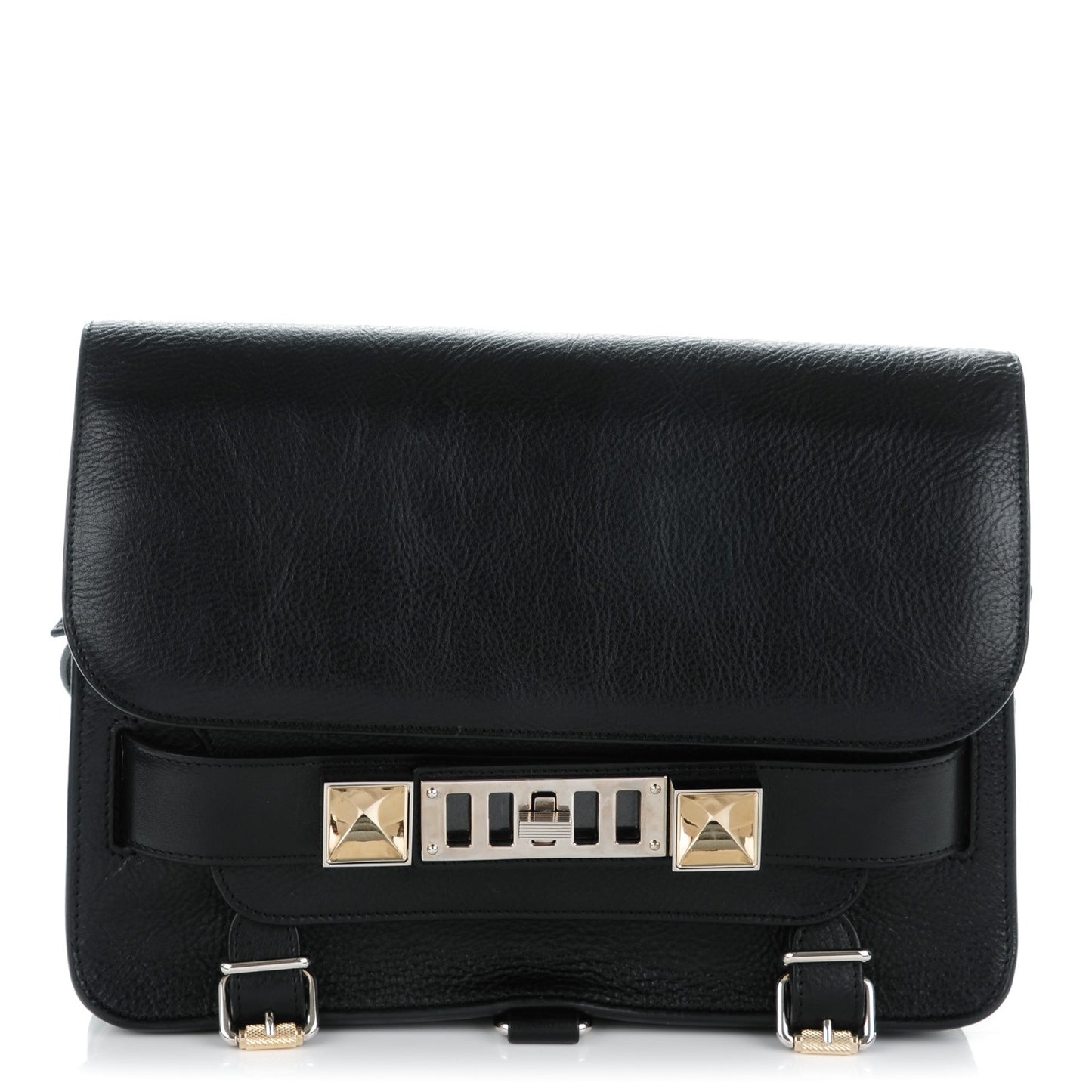 Calfskin PS11 Classic Shoulder Bag Black