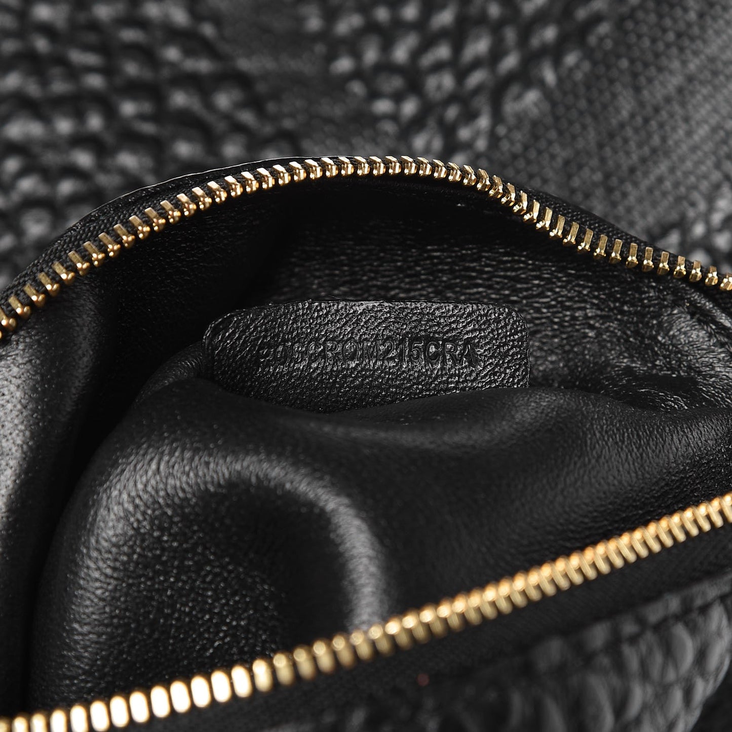 Signature Grain Calfskin Check Embossed Small Canterbury Tote Black