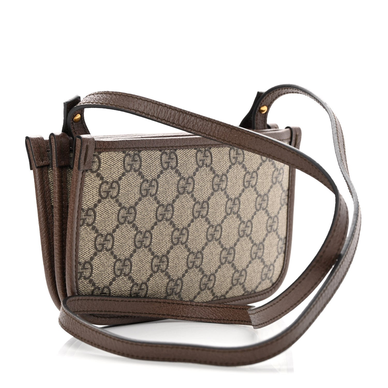 Gucci GG Supreme Monogram Web Ophidia Crossbody Beige New Acero 3 of 14