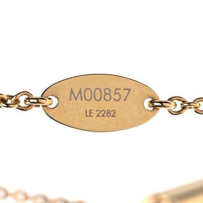 Louis Vuitton Brass Essential V Necklace Gold 6 of 6