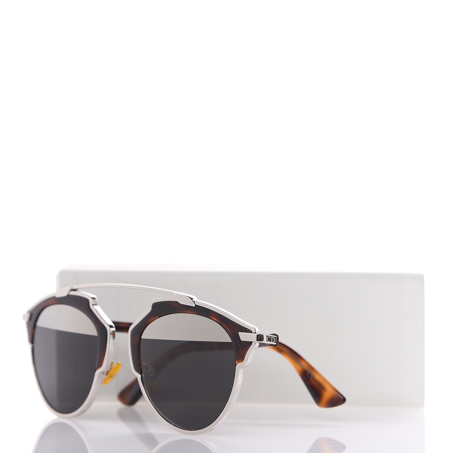 Christian Dior So Real Sunglasses Palladium Havana 9 of 9
