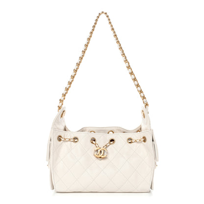 Chanel Caviar Quilted Mini Chanel 25 Handbag White 1 of 10