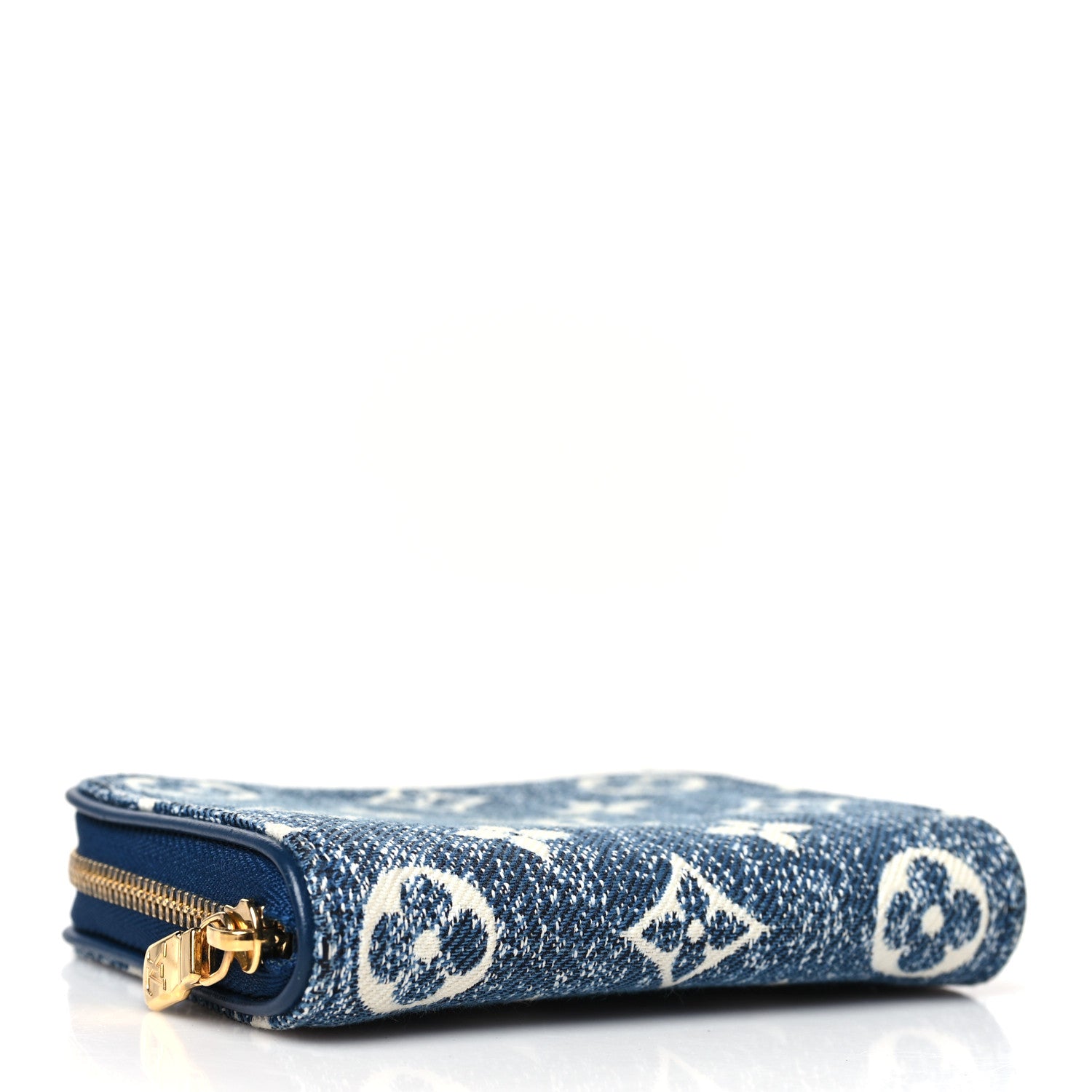 Louis Vuitton Denim Monogram Jacquard Zippy Coin Purse Bleu 4 of 6