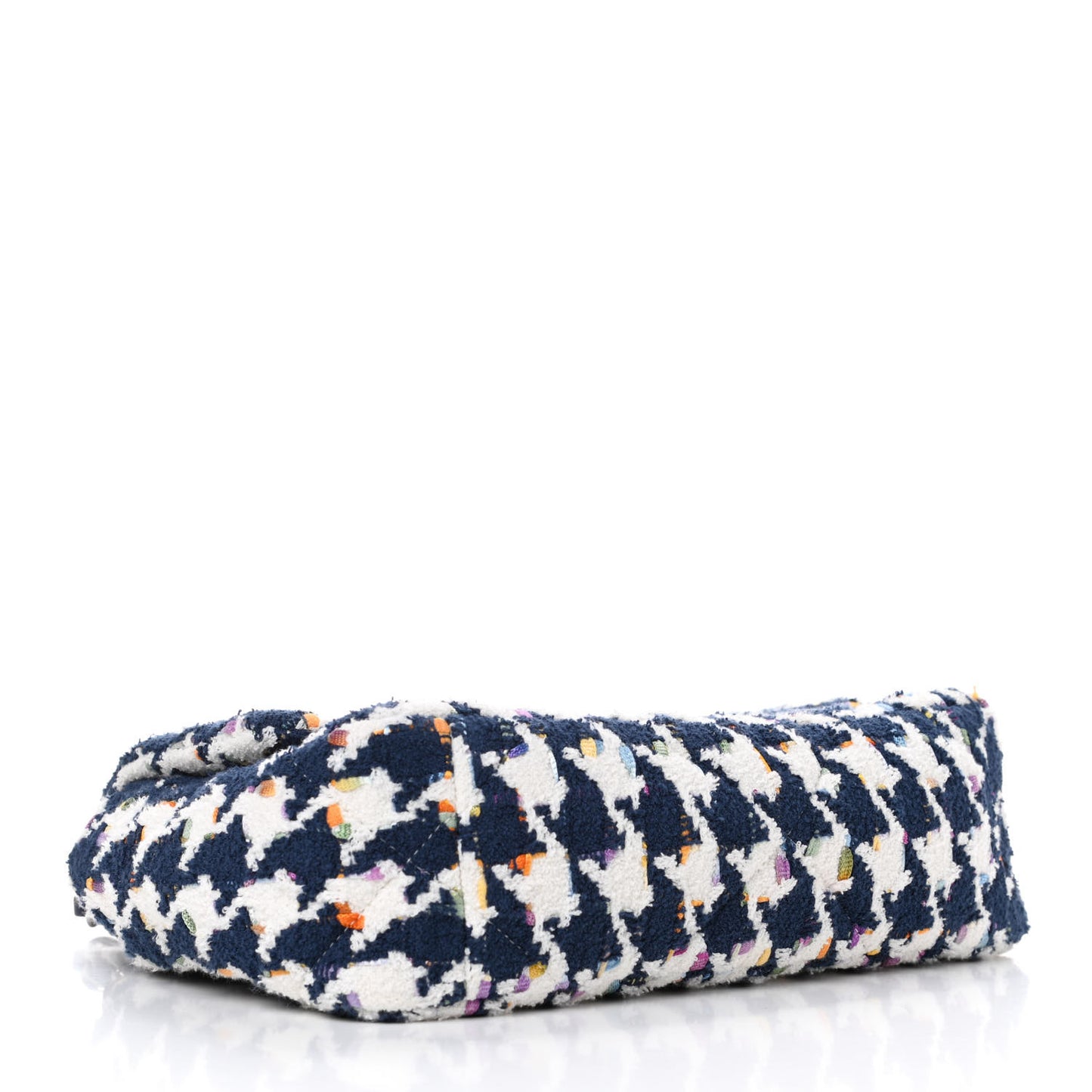 Tweed Quilted Medium Chanel 19 Flap Ecru Navy Blue Multicolor
