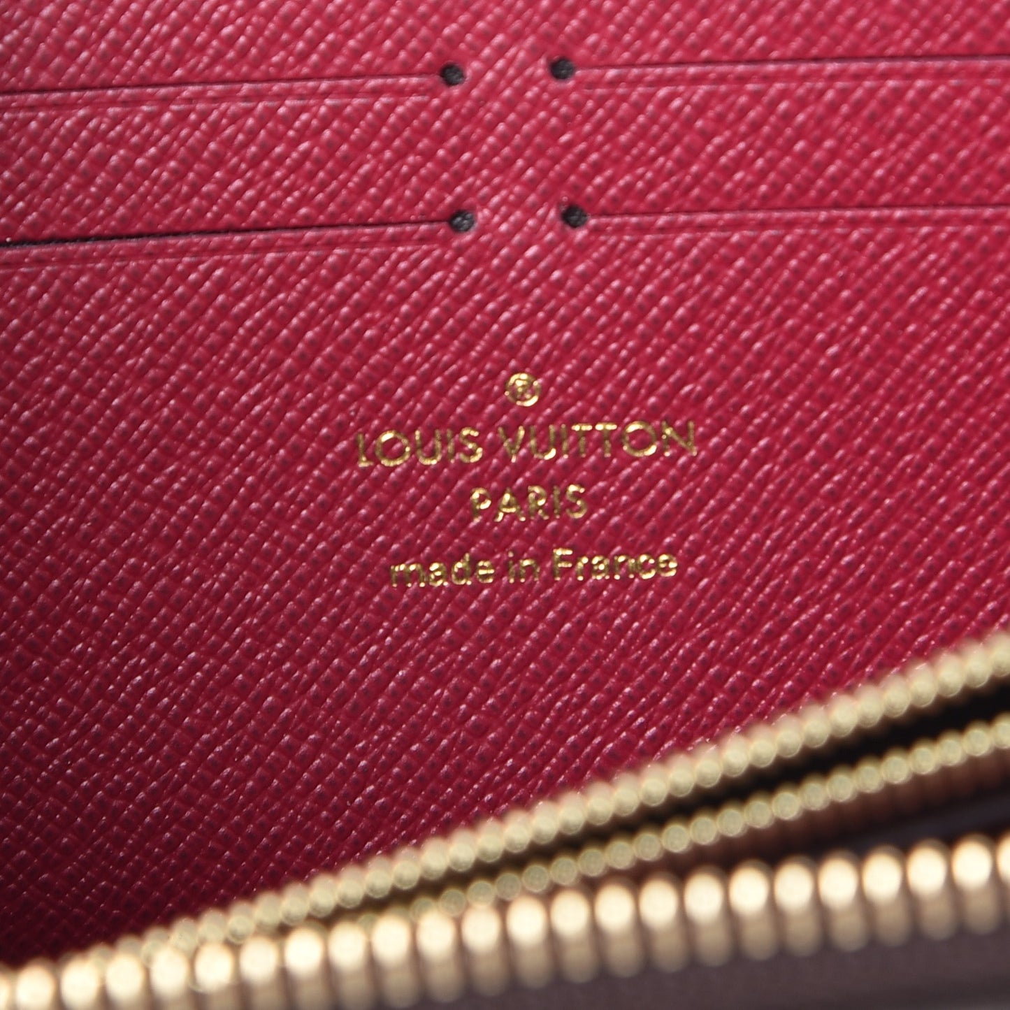 Monogram Clemence Wallet Fuchsia