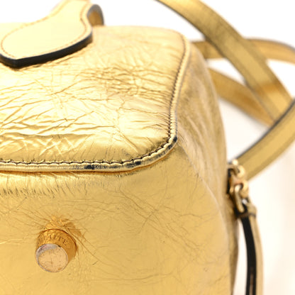 Khaite Metallic Calfskin Small Maeve Bag Gold 10 of 10