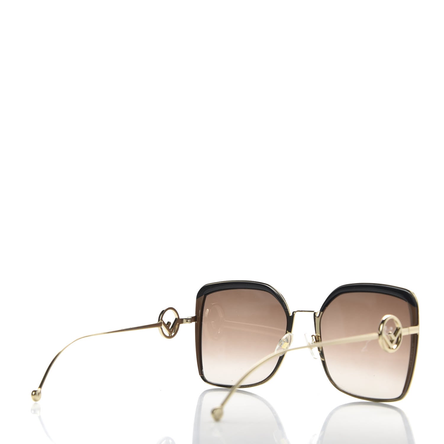 Fendi Metal Acetate F is Fendi Square Sunglasses FF 0294/S Gold 4 of 7