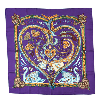 Hermes Silk De Tout Coeur Scarf 90 1 of 4