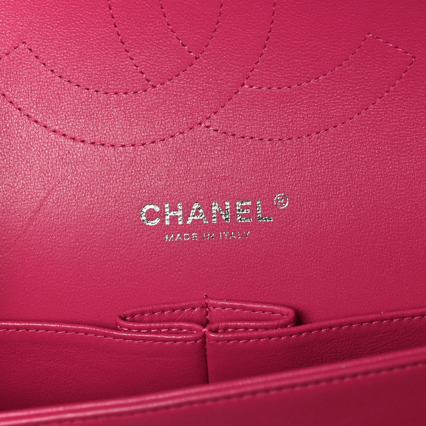 Lambskin Quilted Jumbo Double Flap Dark Pink