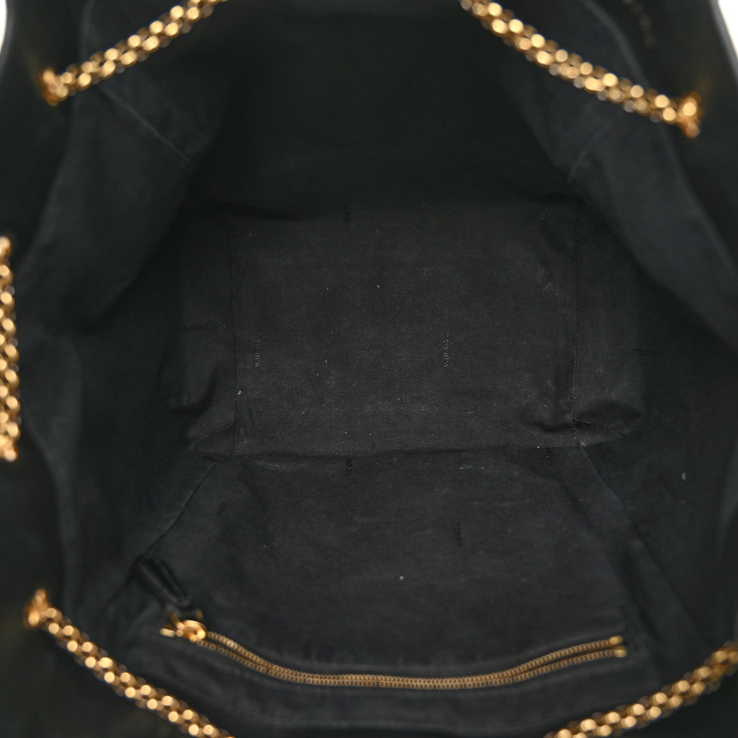 Fendi Vitello Grace King Karligraphy Chain Bucket Bag Black Bisquit 5 of 11