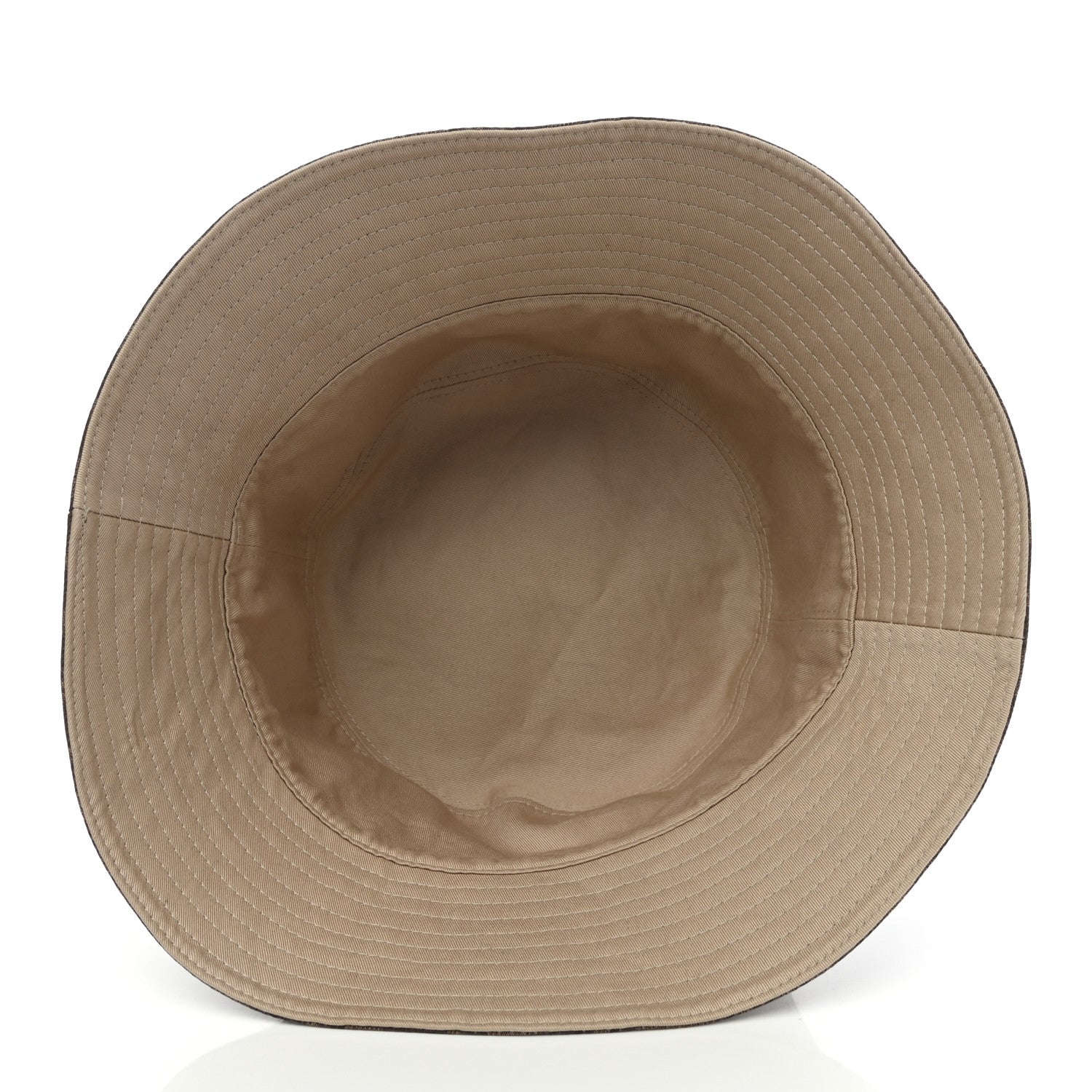 Fendi Technical Fabric FF Reversible Bucket Hat M Tobacco Beige 6 of 6