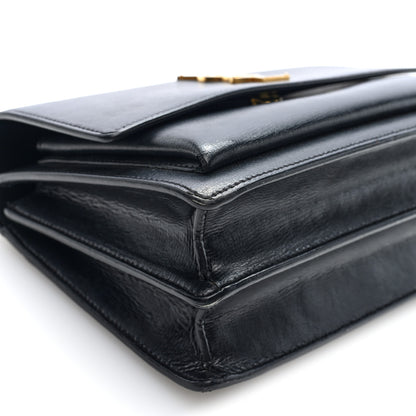 Saint Laurent Calfskin Medium Monogram Sunset Black 8 of 9