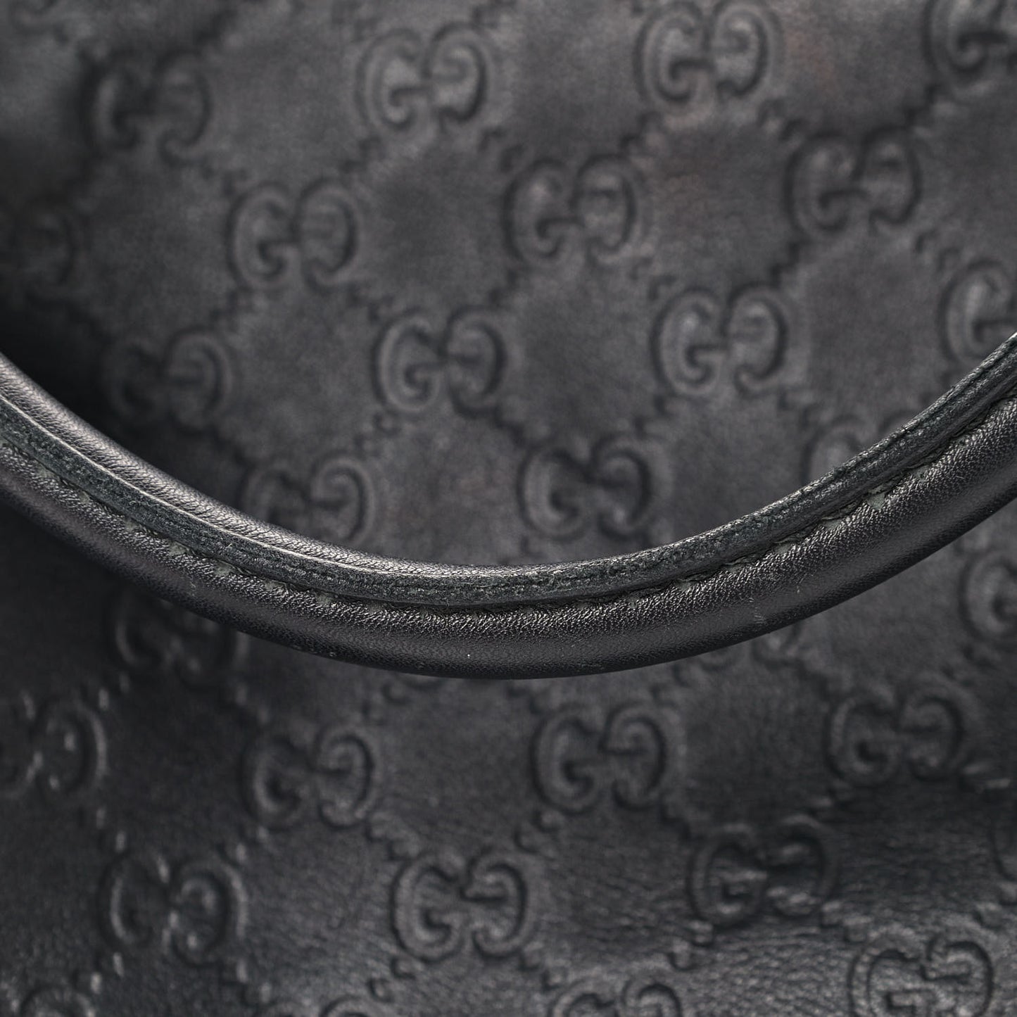 Guccissima Large Sukey Tote Black