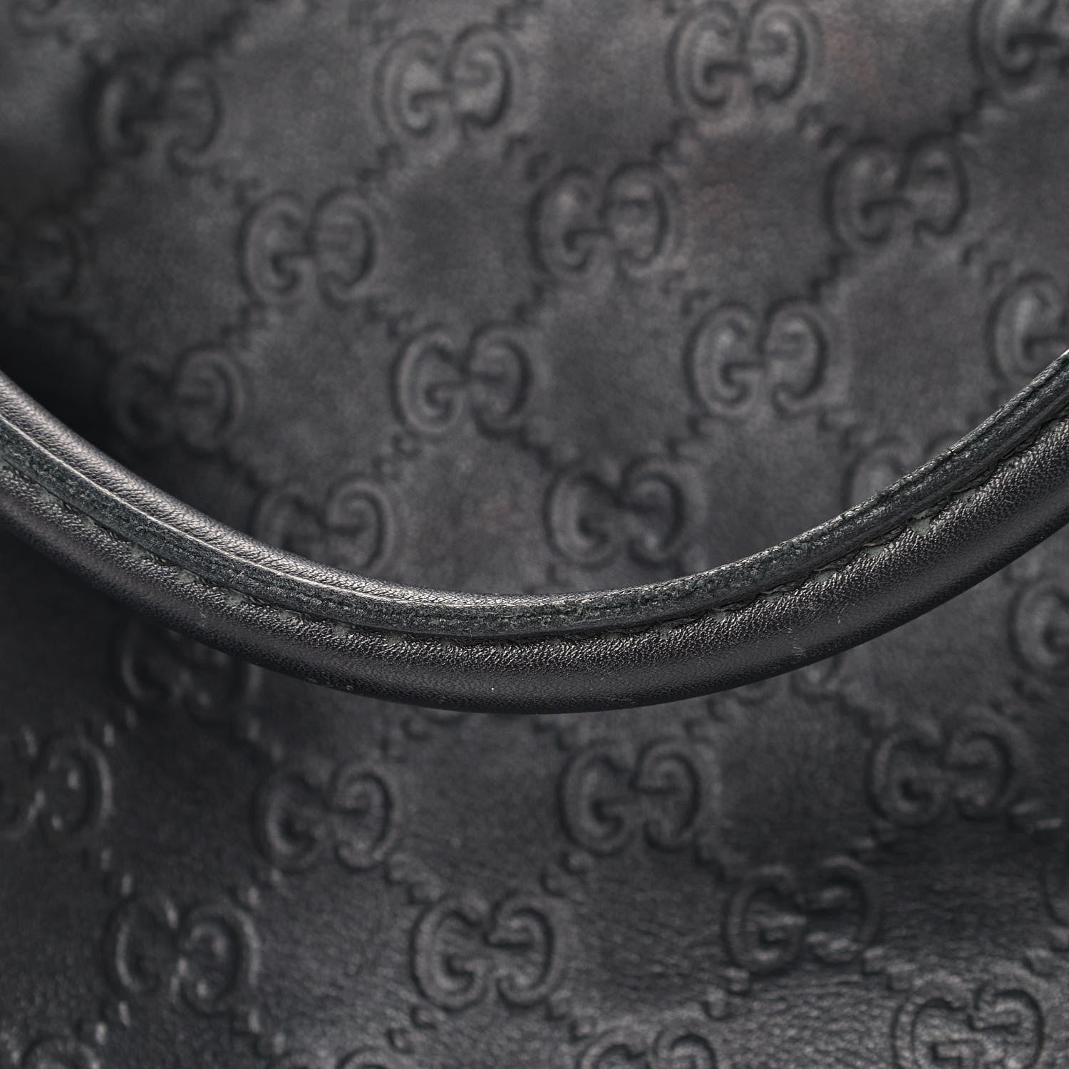 Gucci Guccissima Large Sukey Tote Black 12 of 13