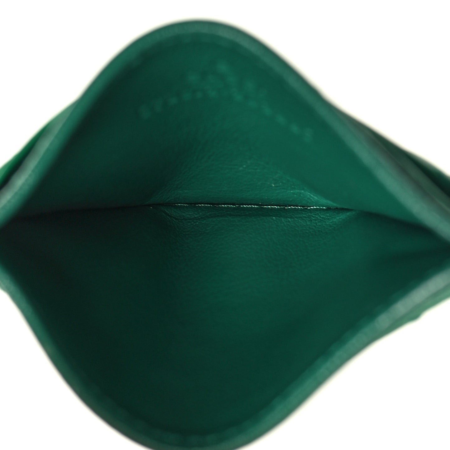 Azalea Calfskin Enamel Matelasse Diagonal Torchon GG Marmont Card Holder New Shamarock Emerald