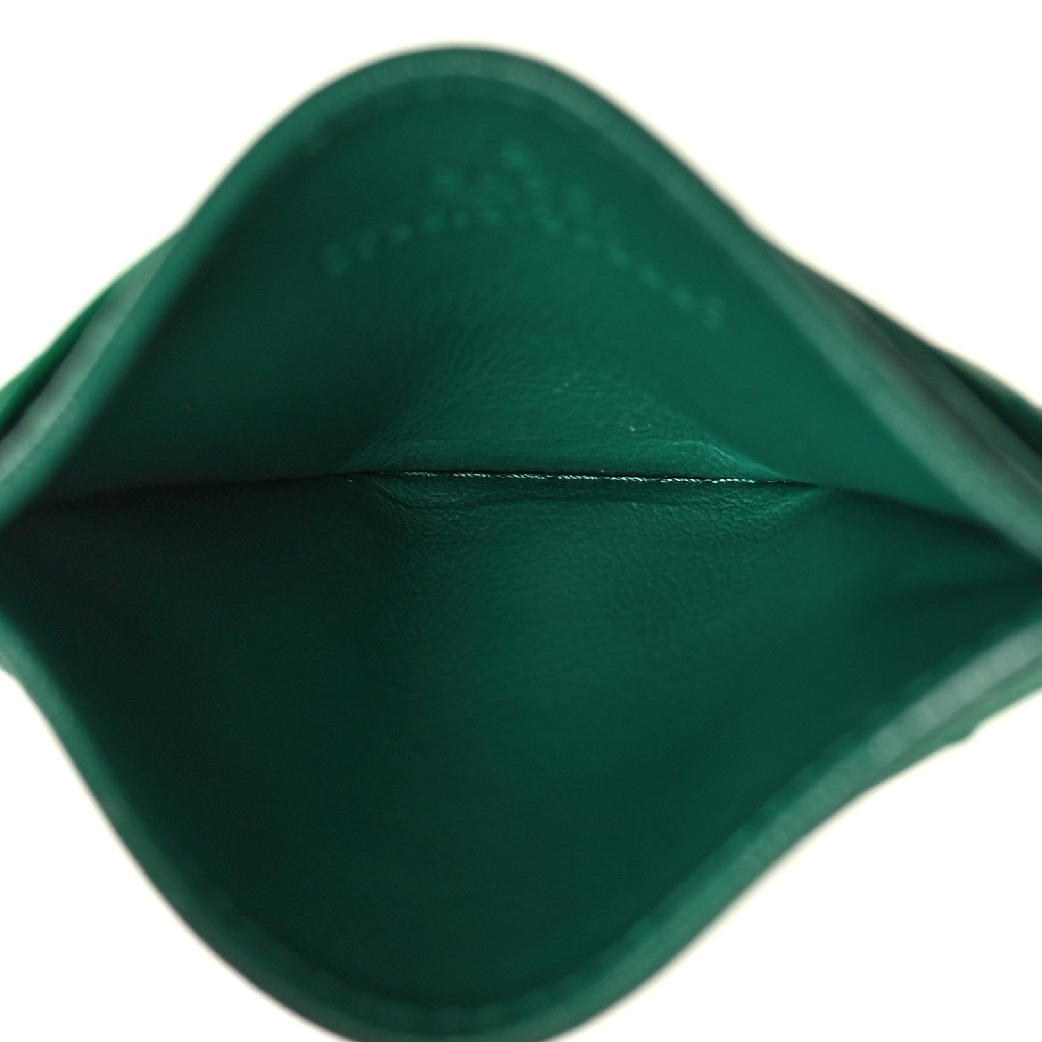 Gucci Azalea Calfskin Enamel Matelasse Diagonal Torchon GG Marmont Card Holder New Shamarock Emerald 5 of 7