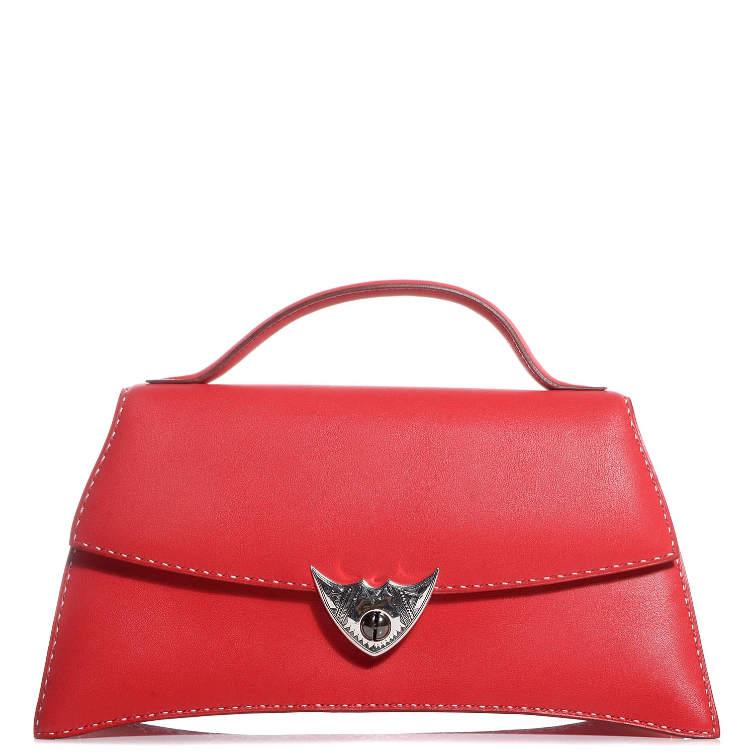 Hermes Veau Gulliver Touareg Abal Handbag Rouge Vif 1 of 10