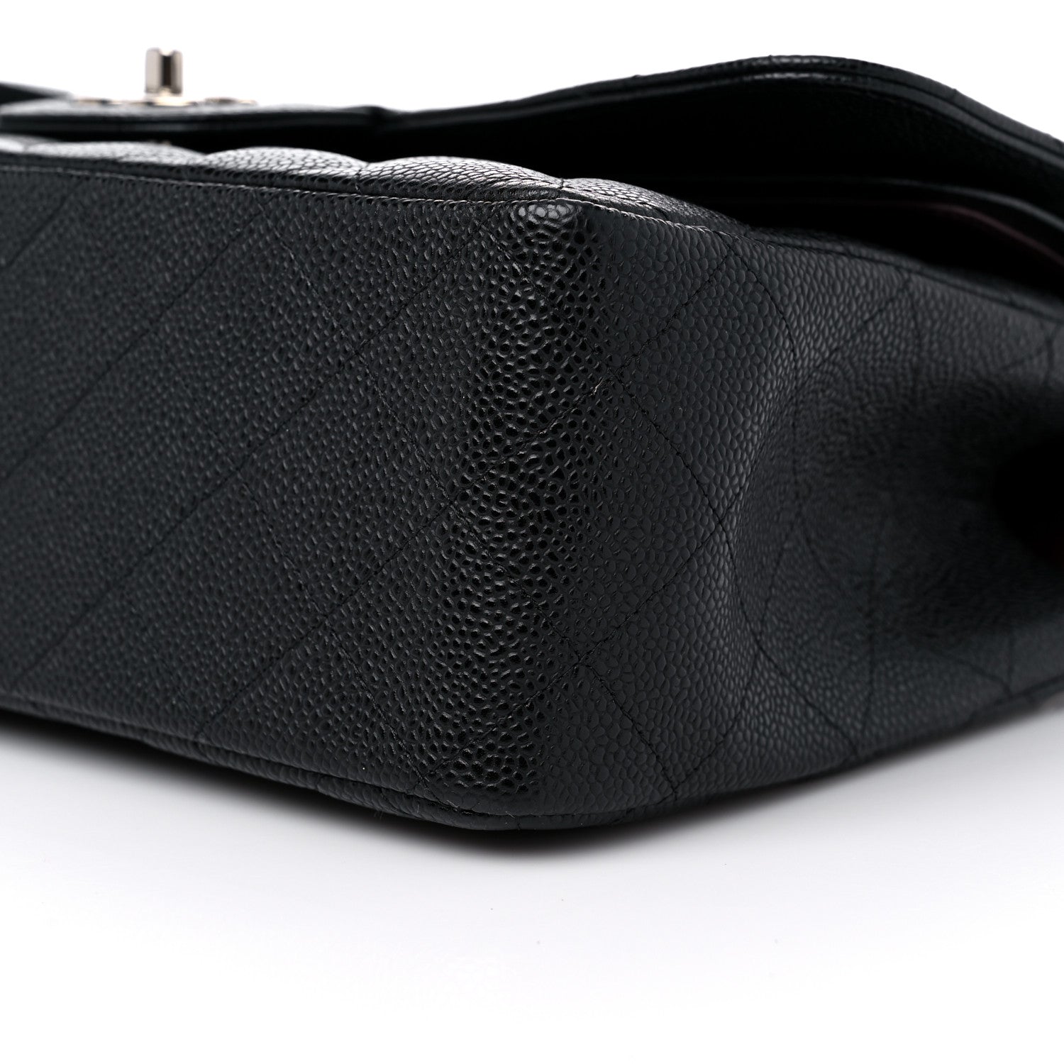 Chanel Caviar Quilted Jumbo Double Flap Black 9 of 10