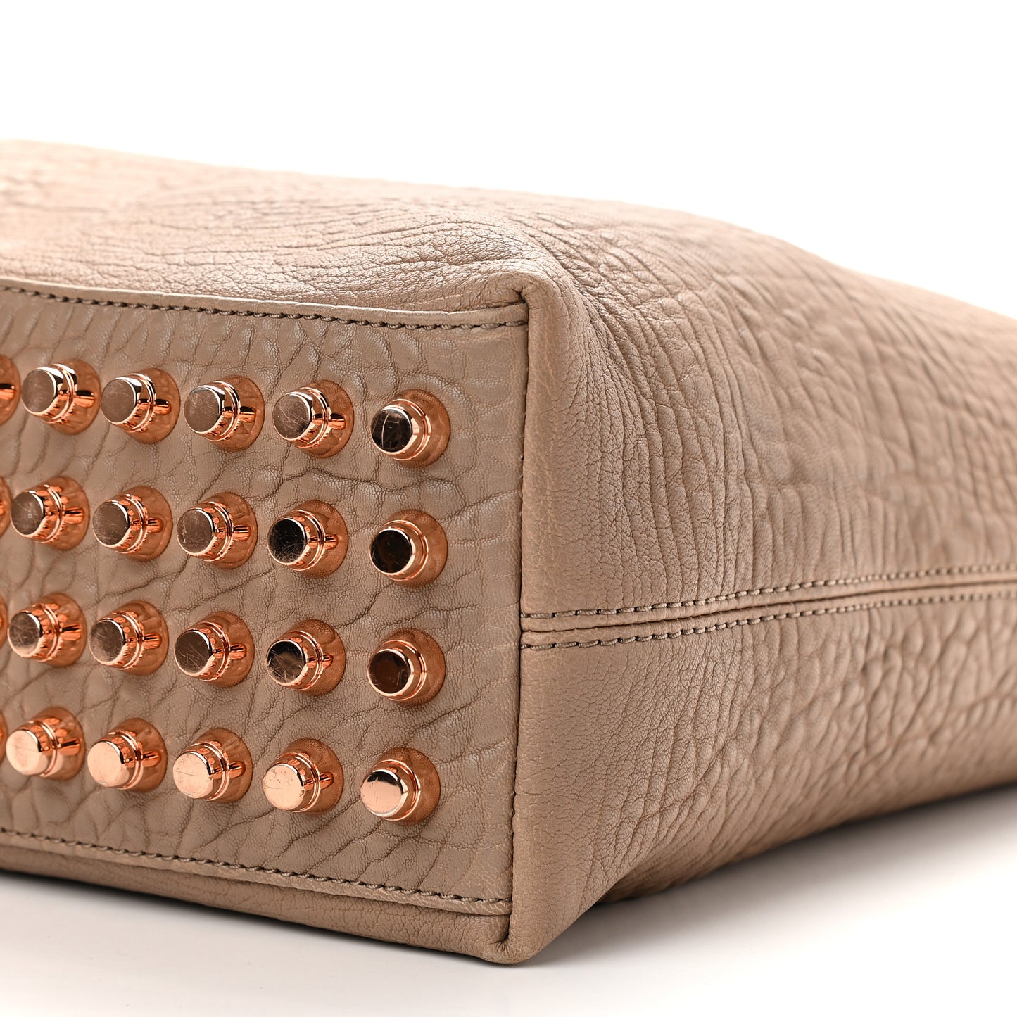 Pebbled Lambskin Darcy Hobo Latte Rose Gold Hardware