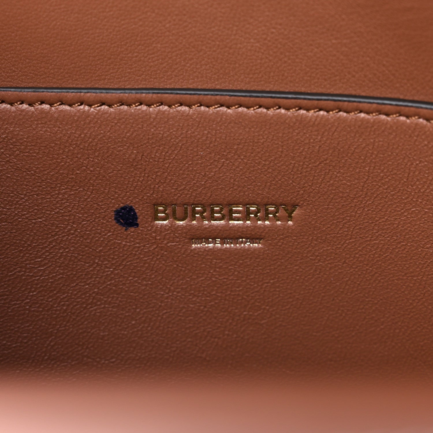 Burberry Smooth Calfskin Medium Pocket Bag Malt Brown 6 of 15