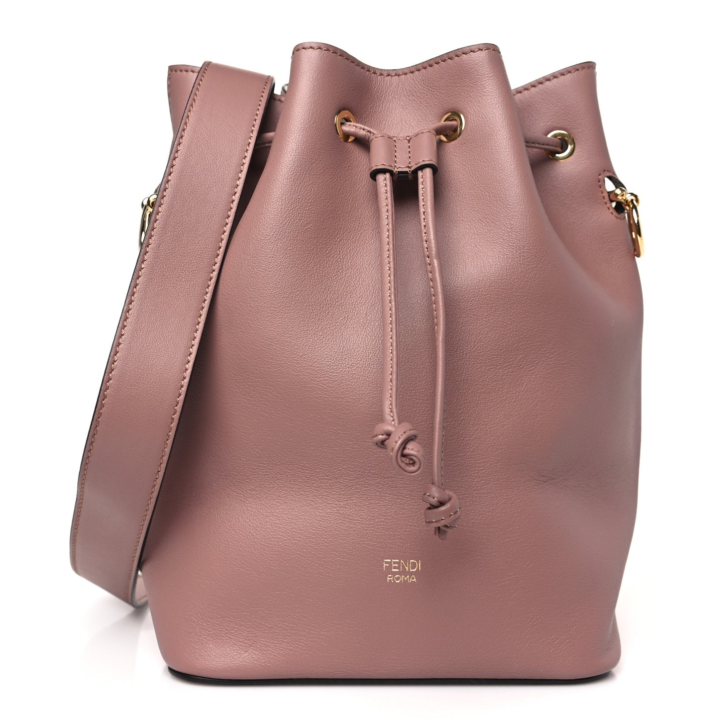 Vitello Grace Matte F is Fendi Grande Mon Tresor Bucket Bag English Rose