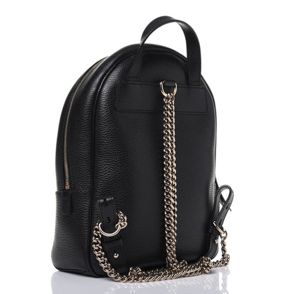 Gucci Pebbled Calfskin Soho Chain Backpack Black 2 of 12