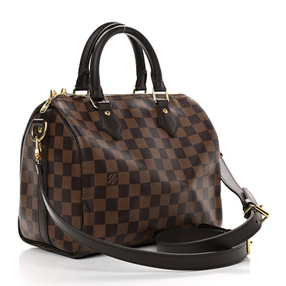 Louis Vuitton Damier Ebene Speedy Bandouliere 25 3 of 9