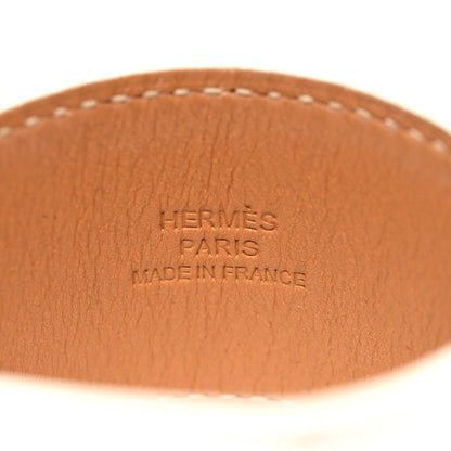 Hermes Epsom Kelly Dog Bracelet White 4 of 5