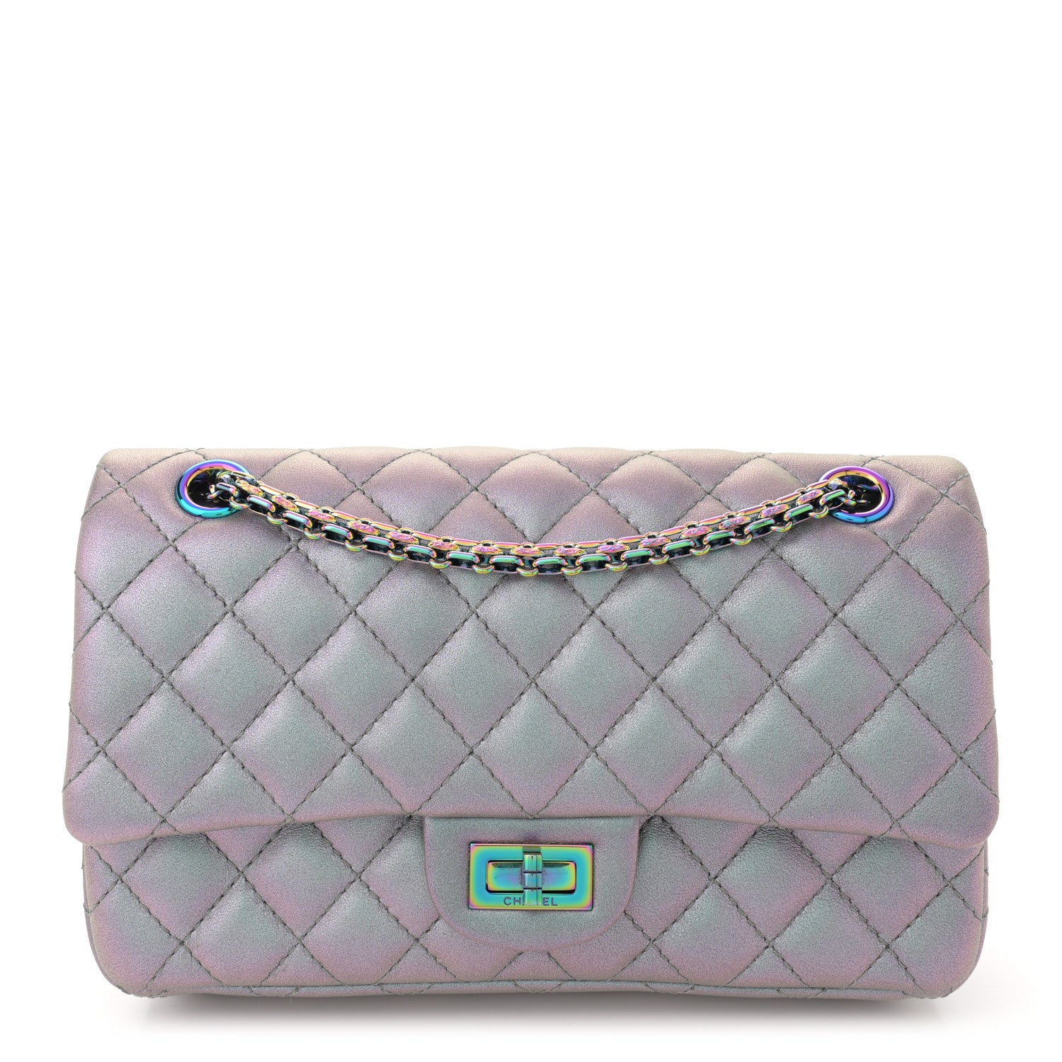 Chanel Iridescent Lambskin Quilted 2.55 Reissue 225 Flap Light Purple 1 of 13
