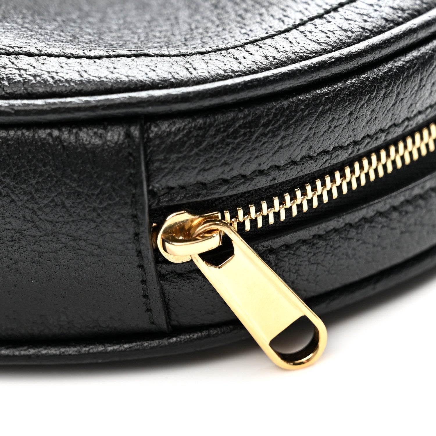 Gucci Grained Calfskin Web Mini Ophidia Round Shoulder Bag Black 11 of 13