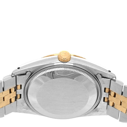 Rolex Stainless Steel 18K Yellow Gold 34mm Oyster Perpetual Date Watch White Roman 15000 4 of 4
