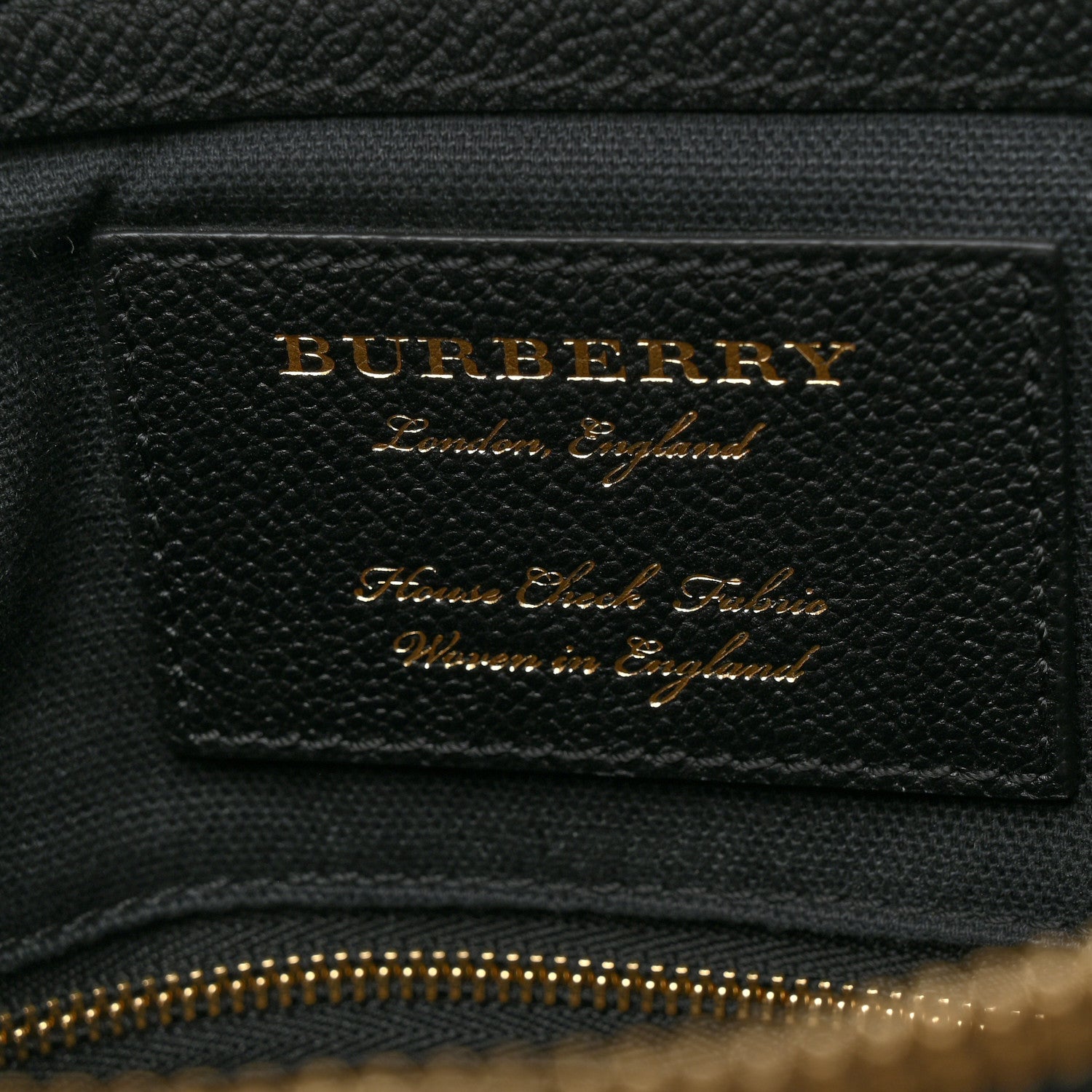 Burberry Soft Grain Calfskin House Check Small Helmsley Crossbody Black 6 of 10