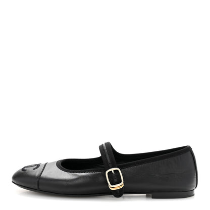 Chanel Lambskin Mary Jane Flats 39 Black 1 of 10