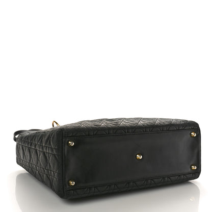 Christian Dior Lambskin Cannage Large Lady Dior Black 4 of 16