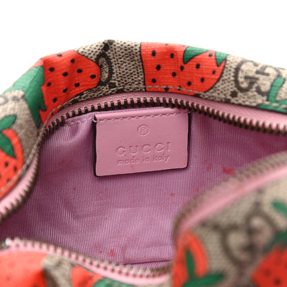 Gucci GG Supreme Monogram Strawberry Cosmetic Case 6 of 7