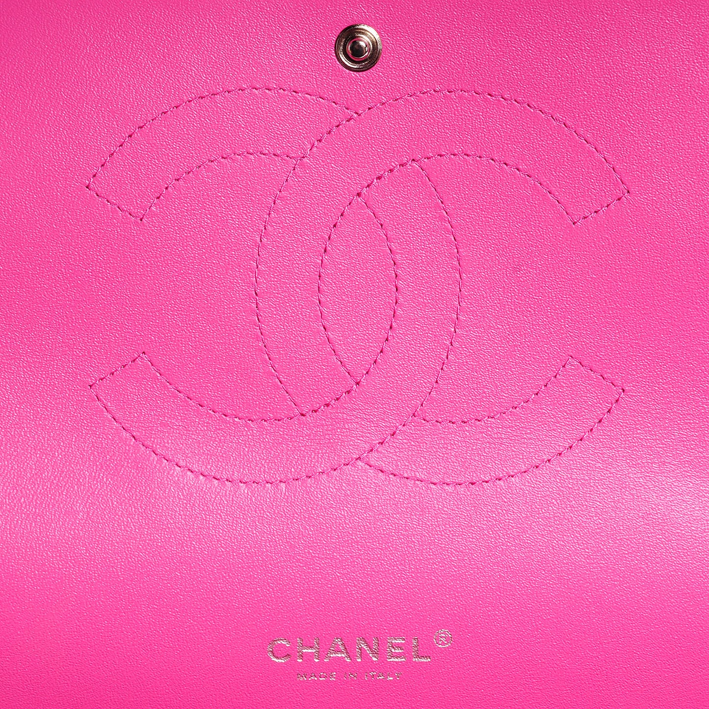 Iridescent Caviar Maxi Double Flap Pink