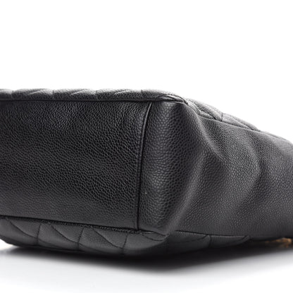 Chanel Caviar Quilted Petit Shopping Tote PST Black 7 of 11