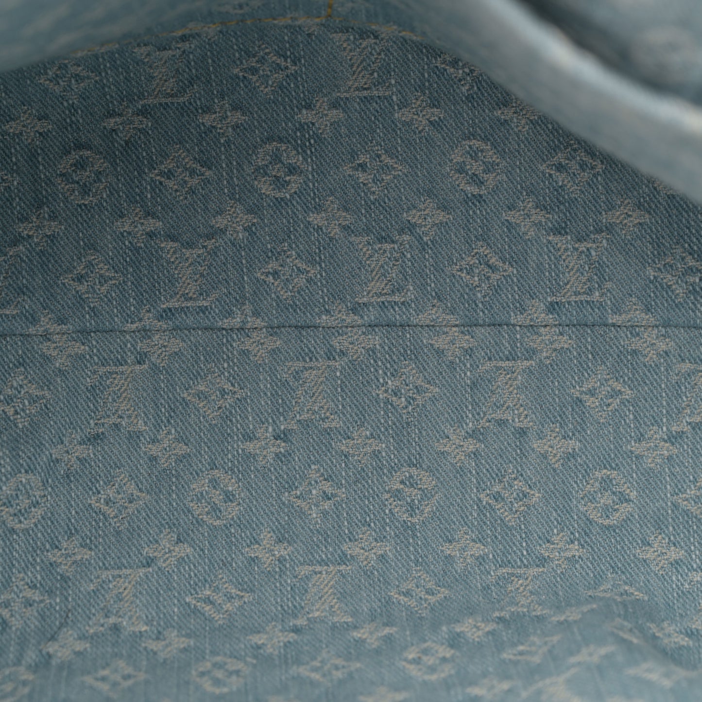 Monogram Denim CarryAll PM Sky Blue