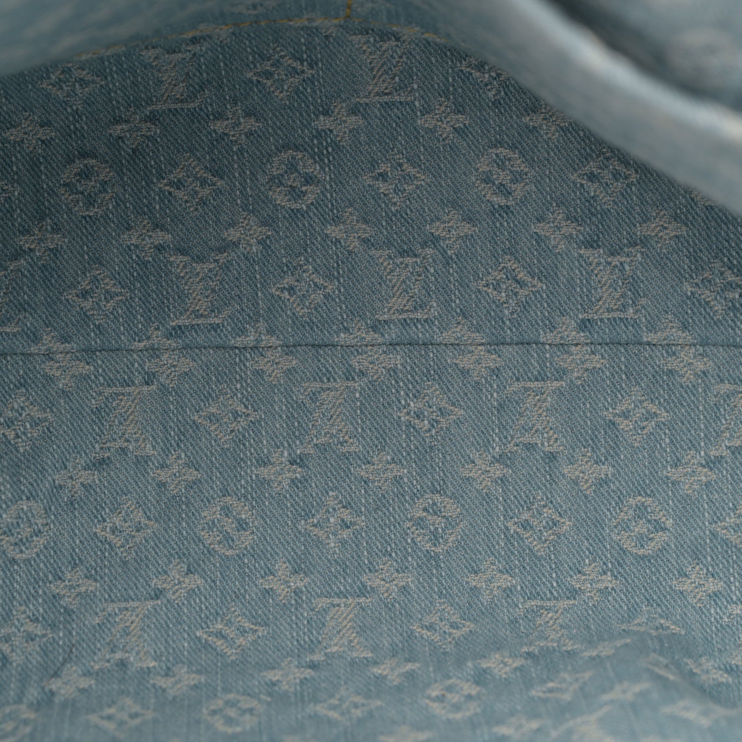 Louis Vuitton Monogram Denim CarryAll PM Sky Blue 6 of 10