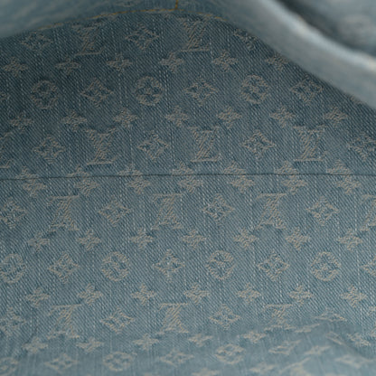 Louis Vuitton Monogram Denim CarryAll PM Sky Blue 6 of 10