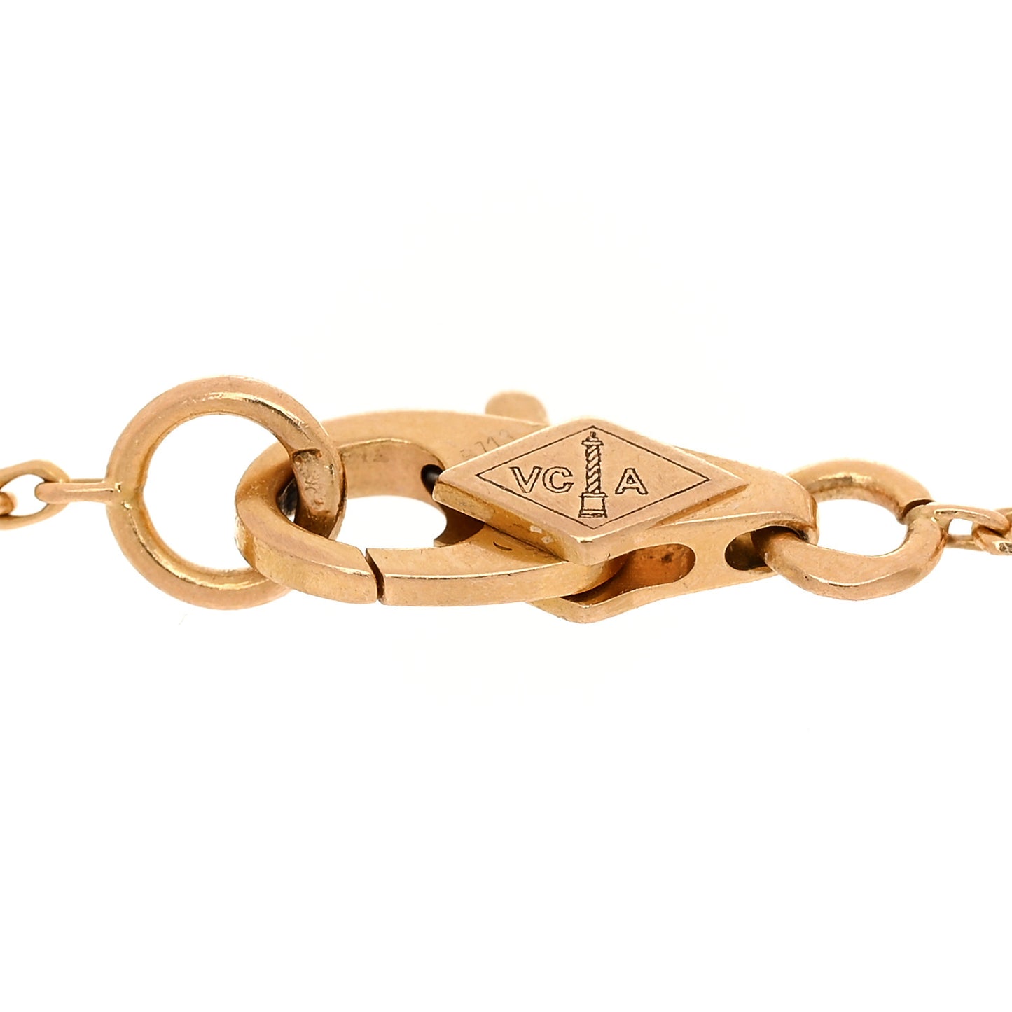 18K Rose Gold Carnelian Sweet Alhambra Heart Bracelet