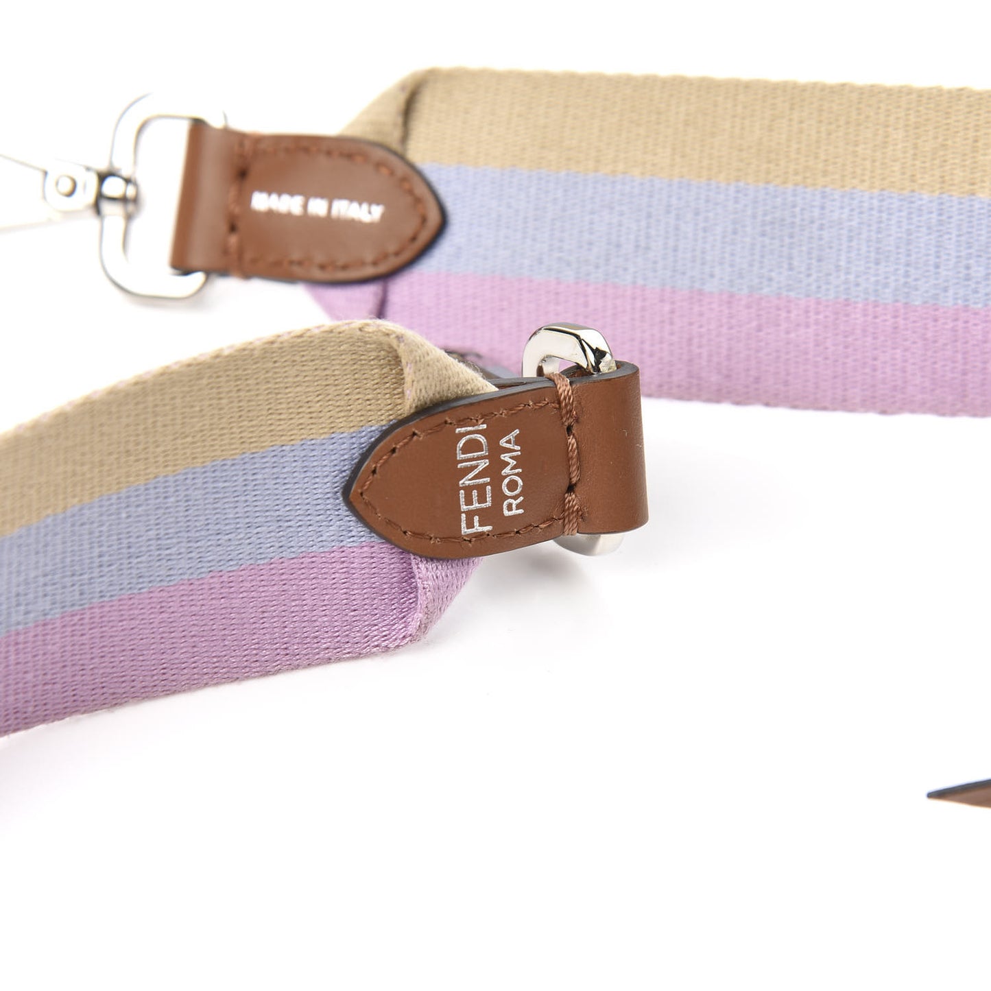 Woven Twill Calfskin Lace Up Bow Strap You Cuoio Multicolor