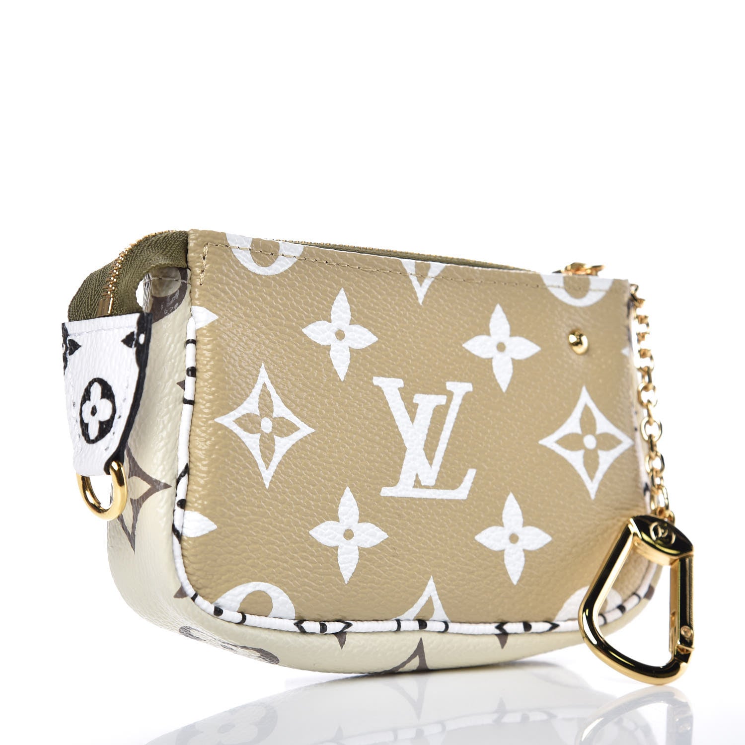 Louis Vuitton Monogram Giant Micro Pochette Accessories Kaki White 3 of 8