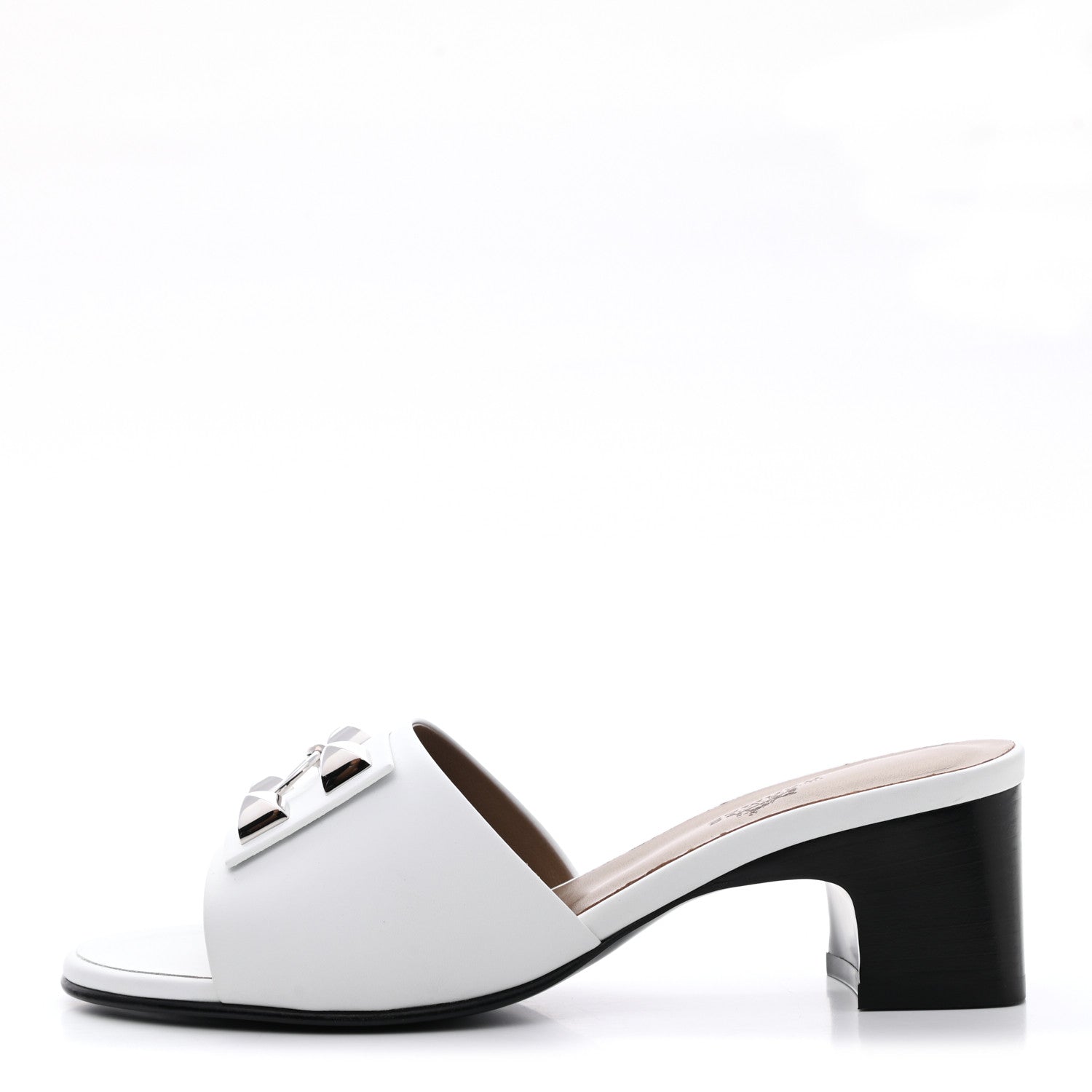 Hermes Calfskin Dreamy Sandals 37 White 1 of 9