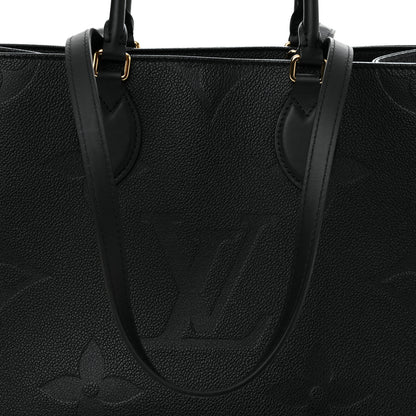 Louis Vuitton Empreinte Monogram Giant Onthego MM Black 7 of 10