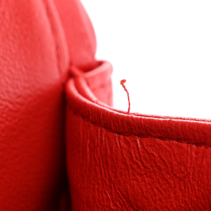 Chanel Lambskin Quilted Medium Double Flap Red 11 of 13