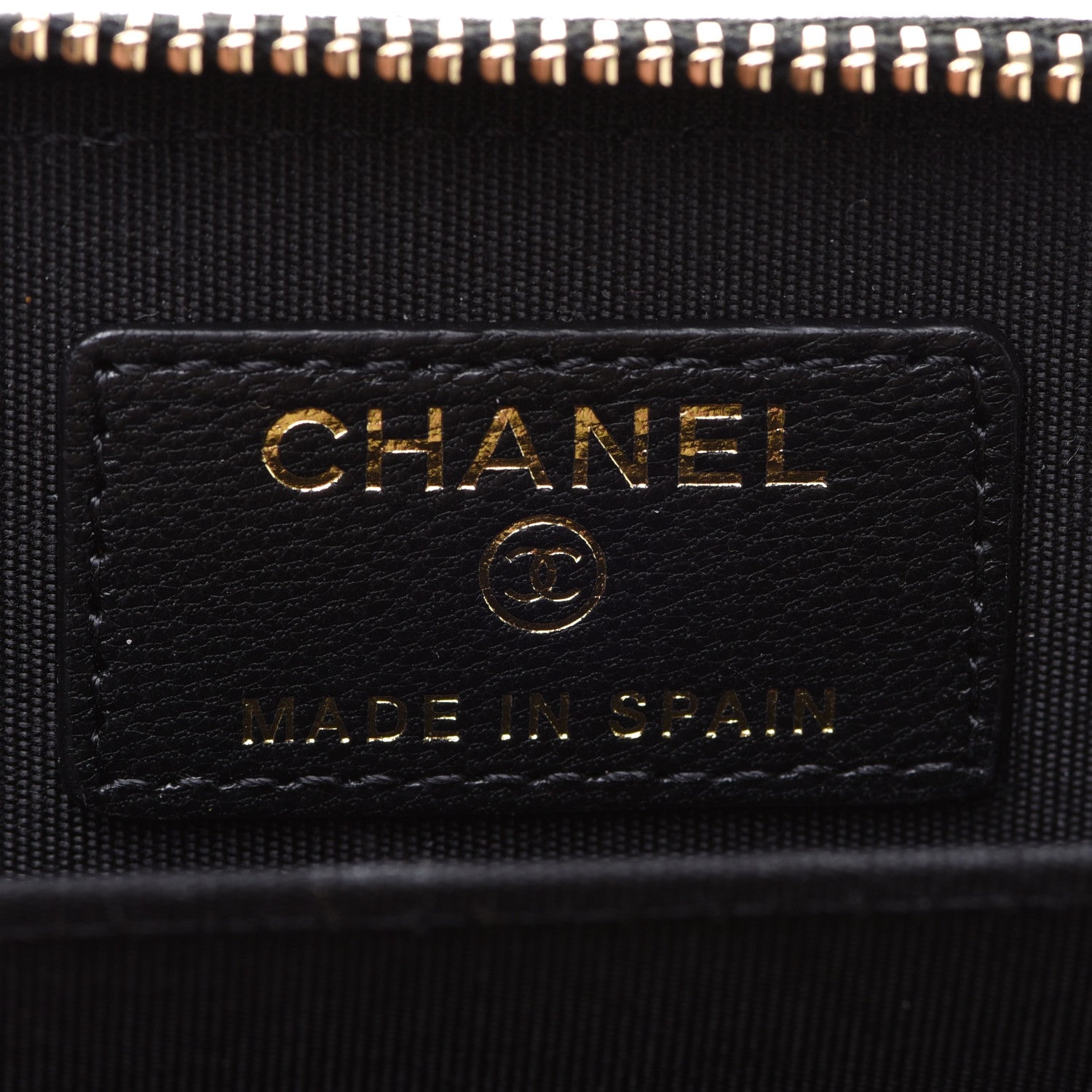 Chanel Goatskin Quilted Chanel 19 Zip Around Coin Purse Wallet Black 5 of 8
