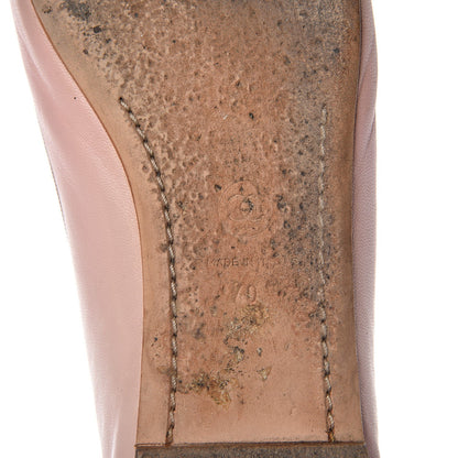 Chanel Lambskin Patent Cap Toe CC Ballerina Flats 40 Rose Clair 8 of 26